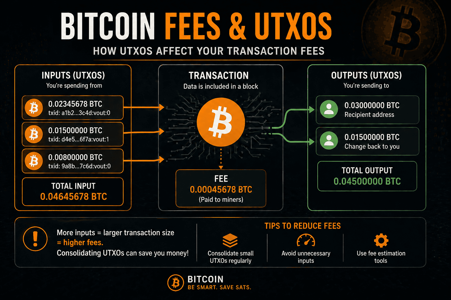 How Bitcoin Fees Work: UTXO Explained