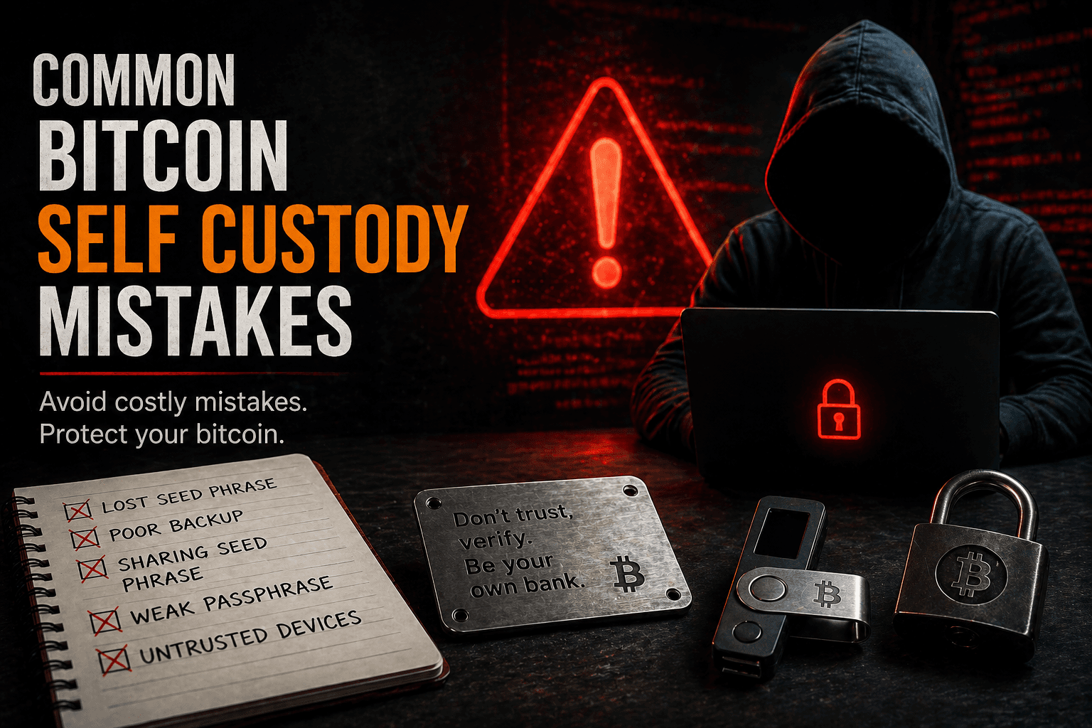 Common Bitcoin Self Custody Mistakes